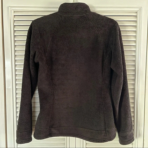 The North Face Fuzzy osito  Pull up Sweater Black Womens size Small - Picture 2 of 16